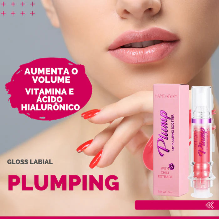 Plumping | Gloss Com Ácido Hialurônico - Aumenta o Volume dos Lábios